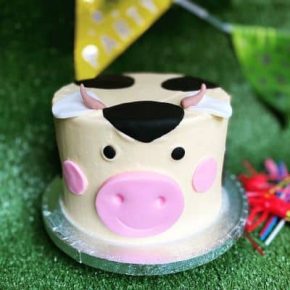 Cute Cow Birthday Cake