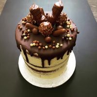 Tall Tier Chocolate Treats Nude Cake