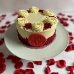 Valentines Buttercream Cake with Real Raspberry Sprinkles